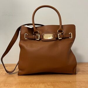 Michael Kors Tan Leather Hamilton Tote Shoulder Bag